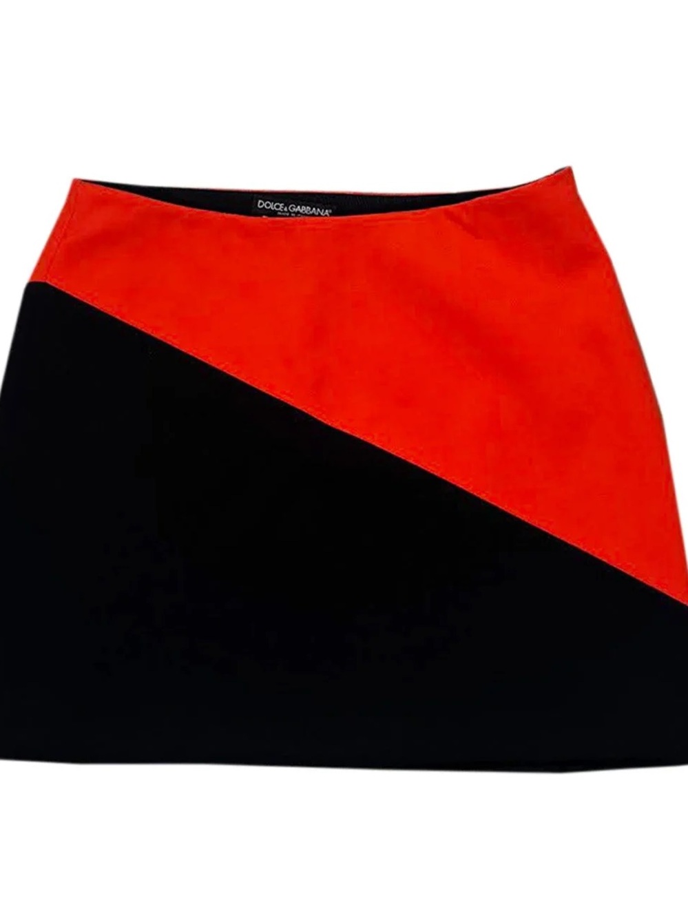 Dolce & Gabbana Orange / Black Skirt (Size 38)